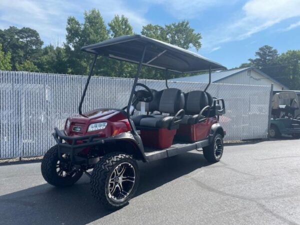 2023 Club Car® Onward® Lifted 6 Passenger Gas Candy Metallic Red